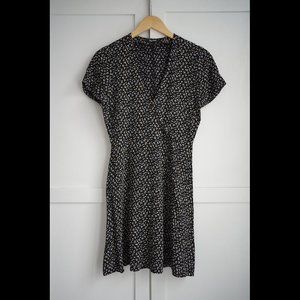 NWOT Madewell Button-Wrap Dress, Playground Posies, 0